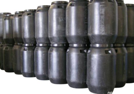 Rows of bulk barrels